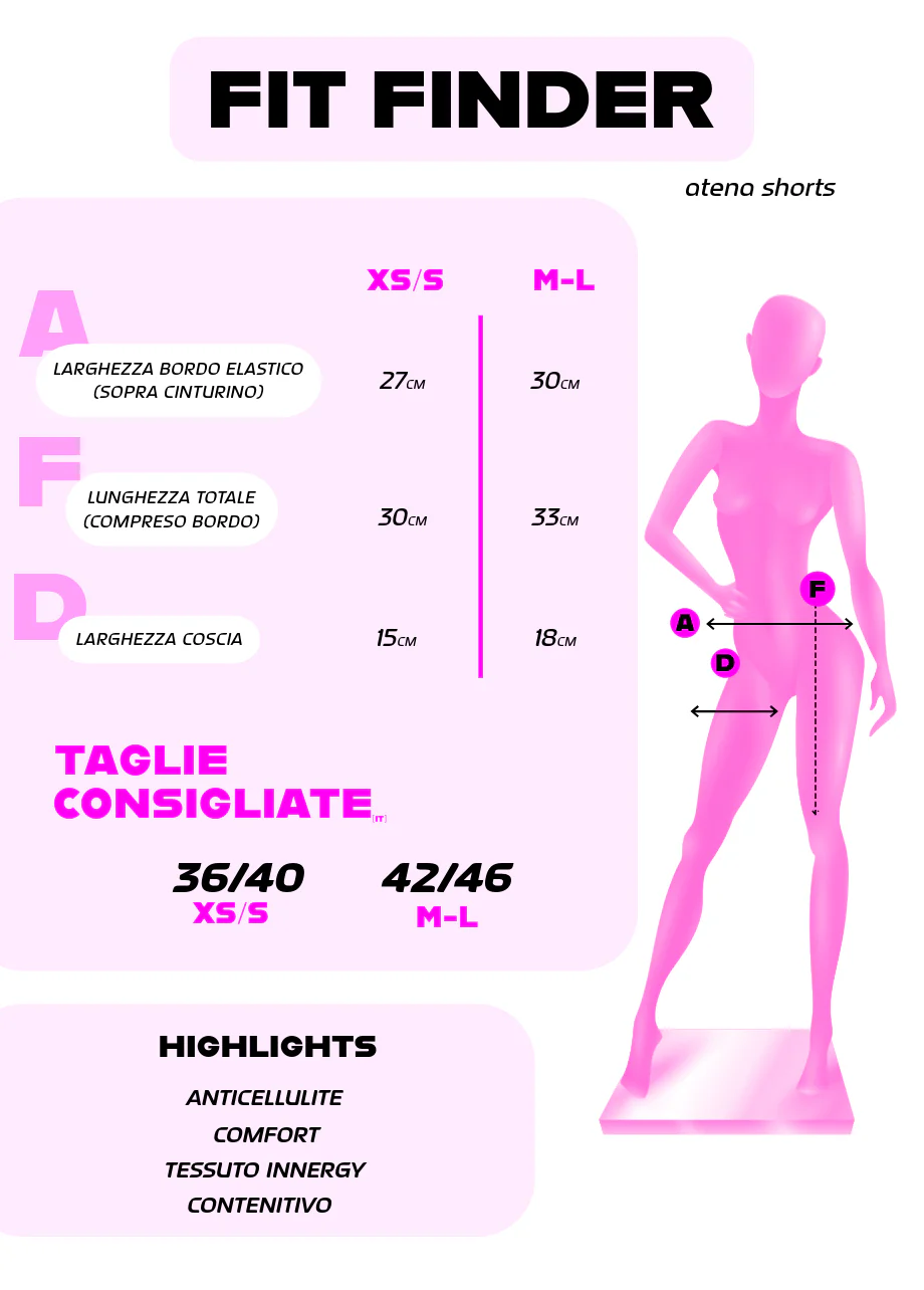 Atena Shorts Leggings - Rosa Shock - Image 4