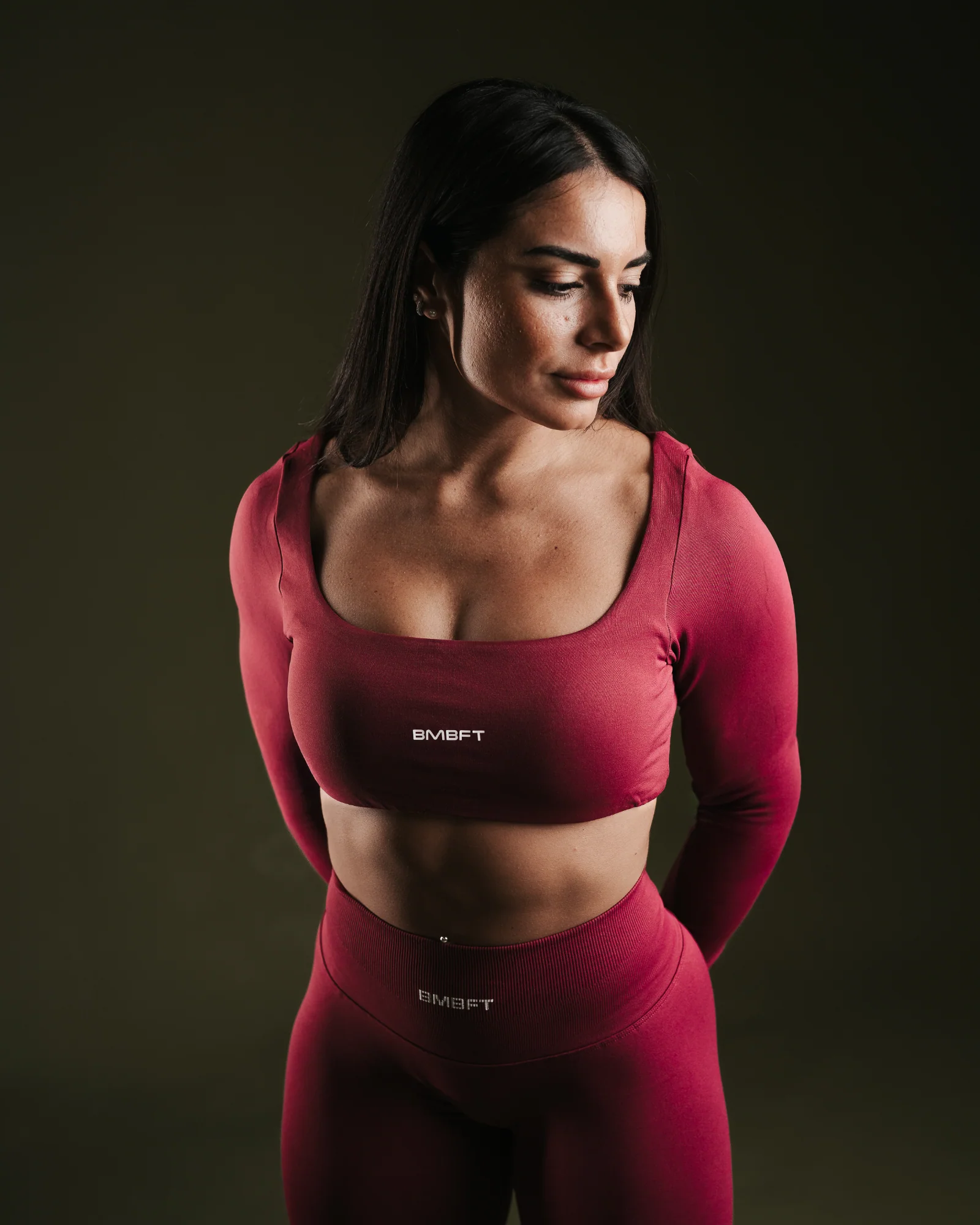 Elevate Long Sleeve - Bordeaux - Image 3
