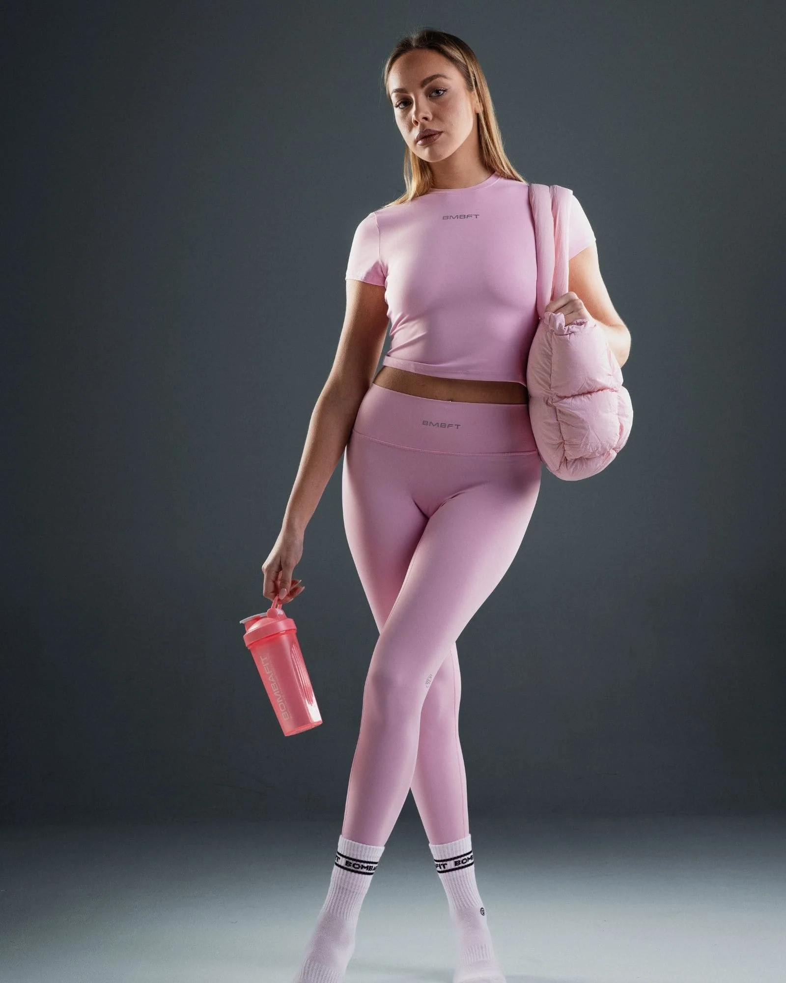 Maglietta Hush Crop - Rosa - Image 3
