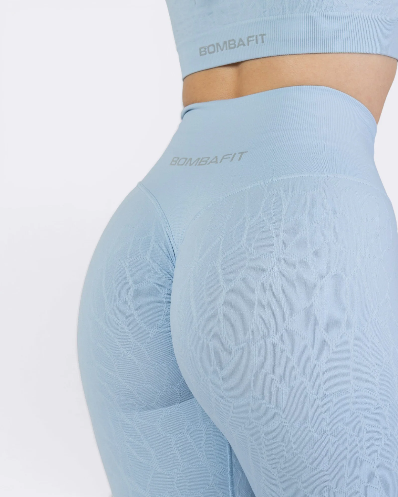 Nyx Texture Leggings - Azzurro Polvere - Image 3