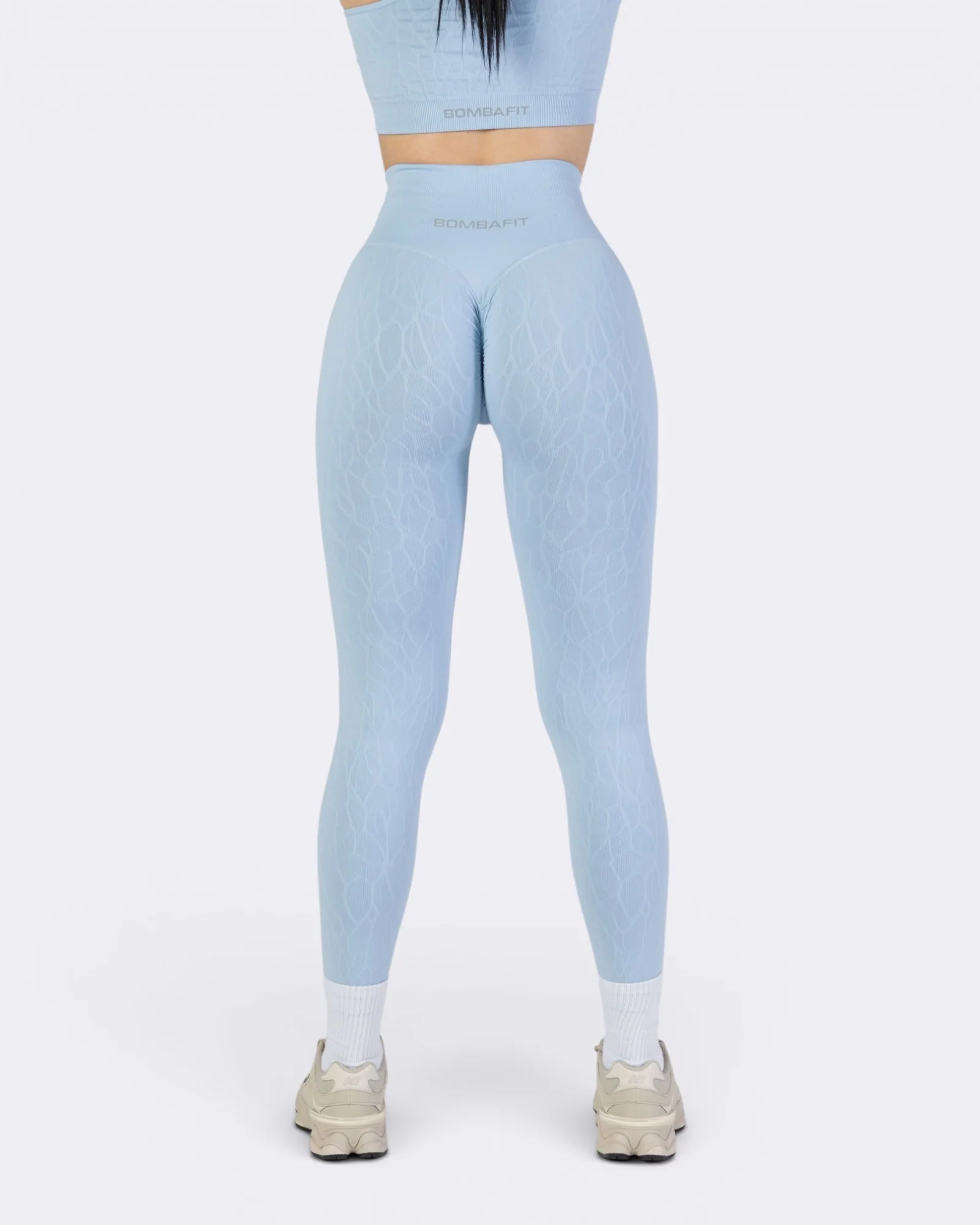 Nyx Texture Leggings - Azzurro Polvere - Image 4