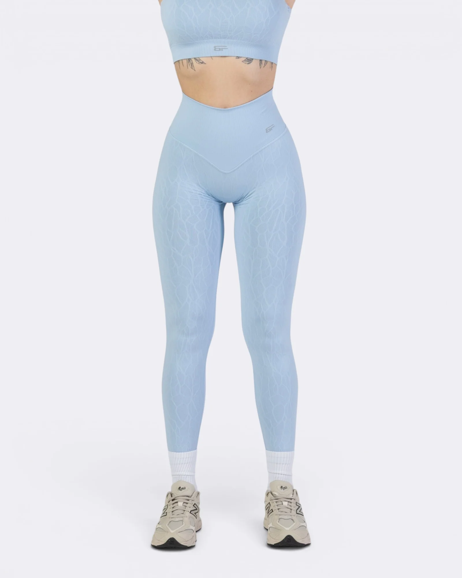 Nyx Texture Leggings - Azzurro Polvere - Image 5