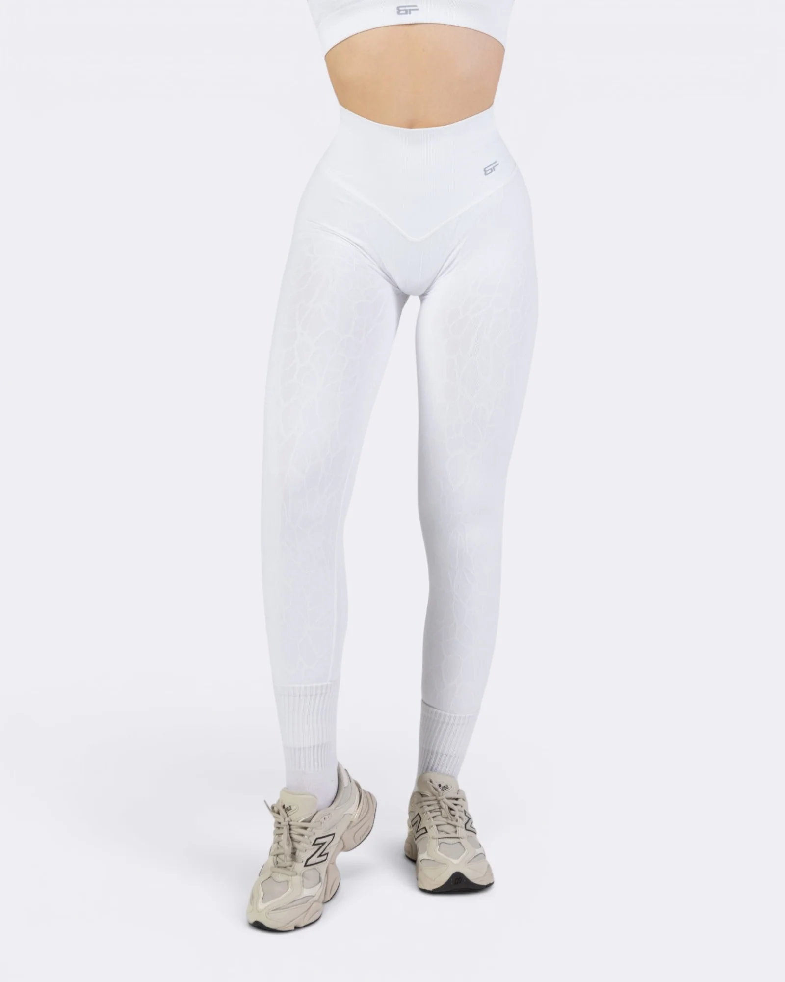 Nyx Texture Leggings - Bianco - Image 2
