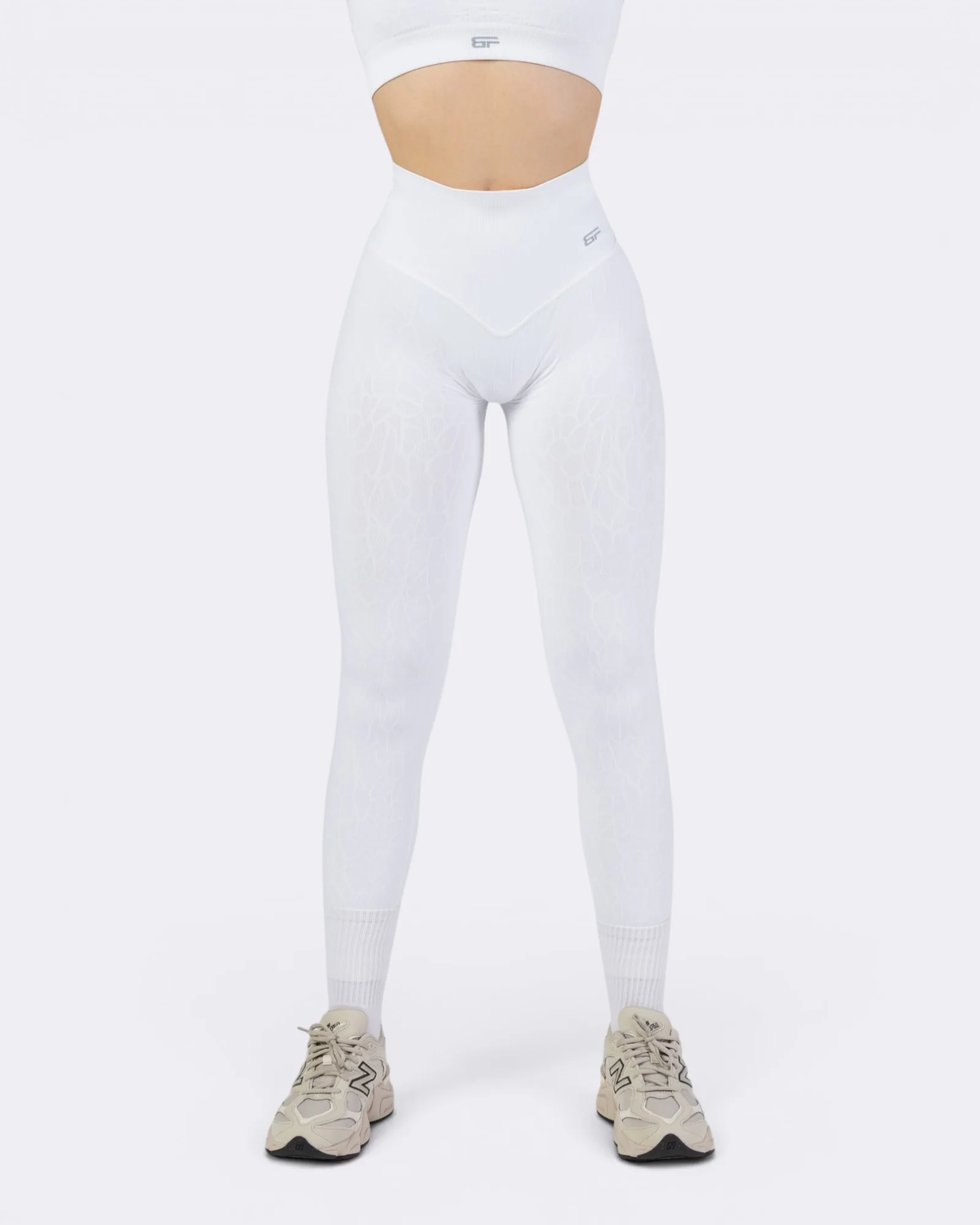 Nyx Texture Leggings - Bianco - Image 5
