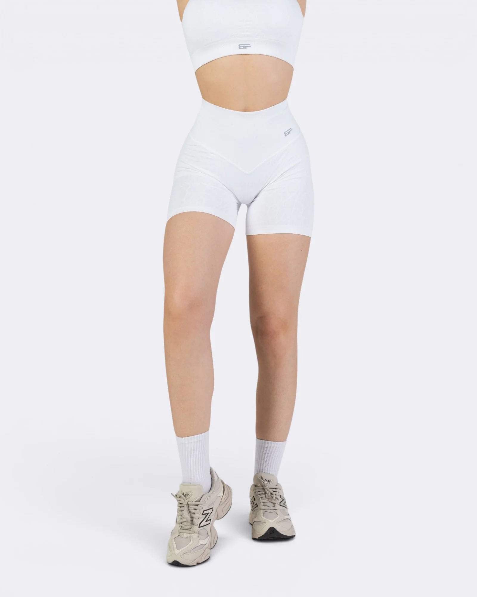 Nyx Texture Shorts Leggings - Bianco - Image 2