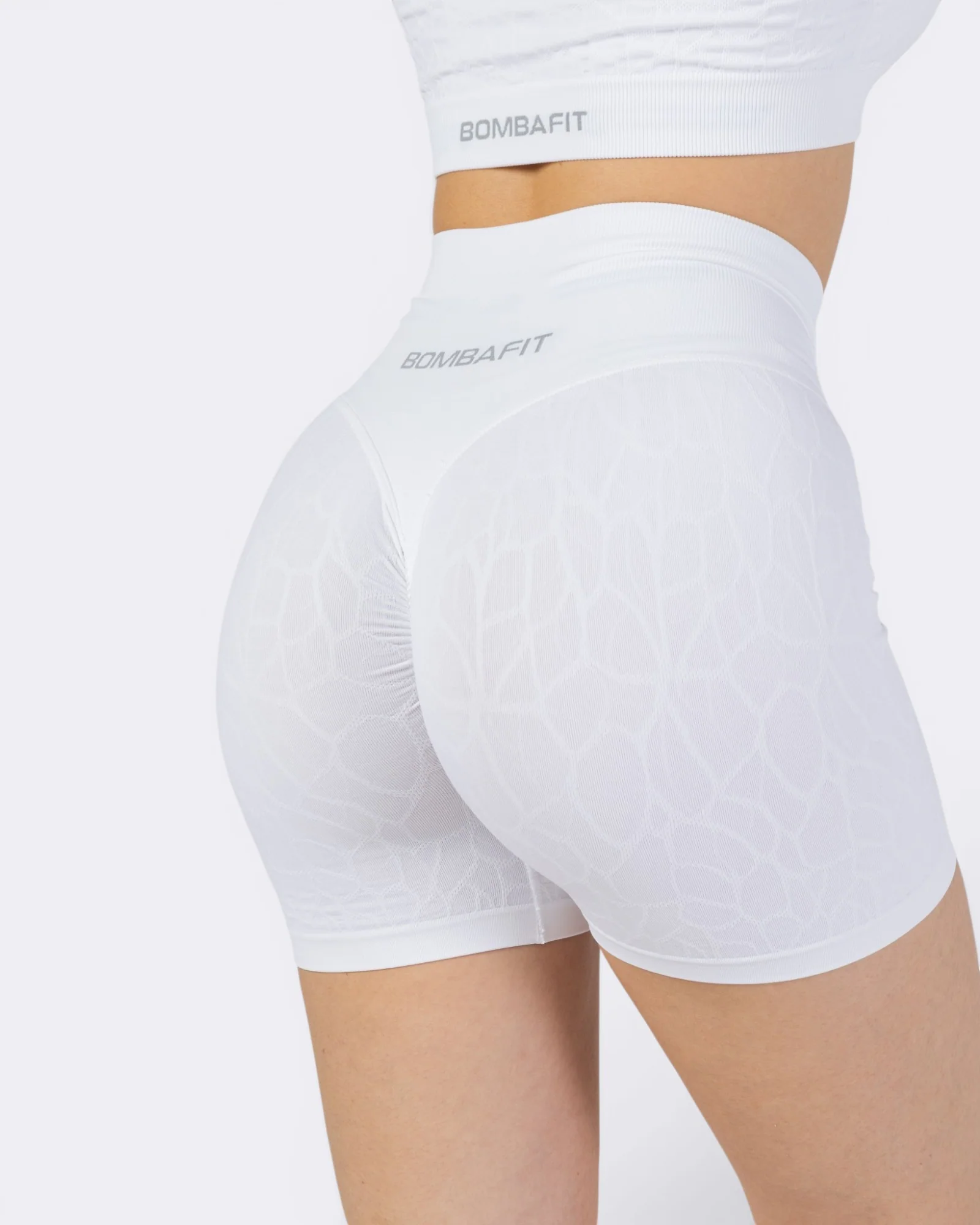 Nyx Texture Shorts Leggings - Bianco - Image 4