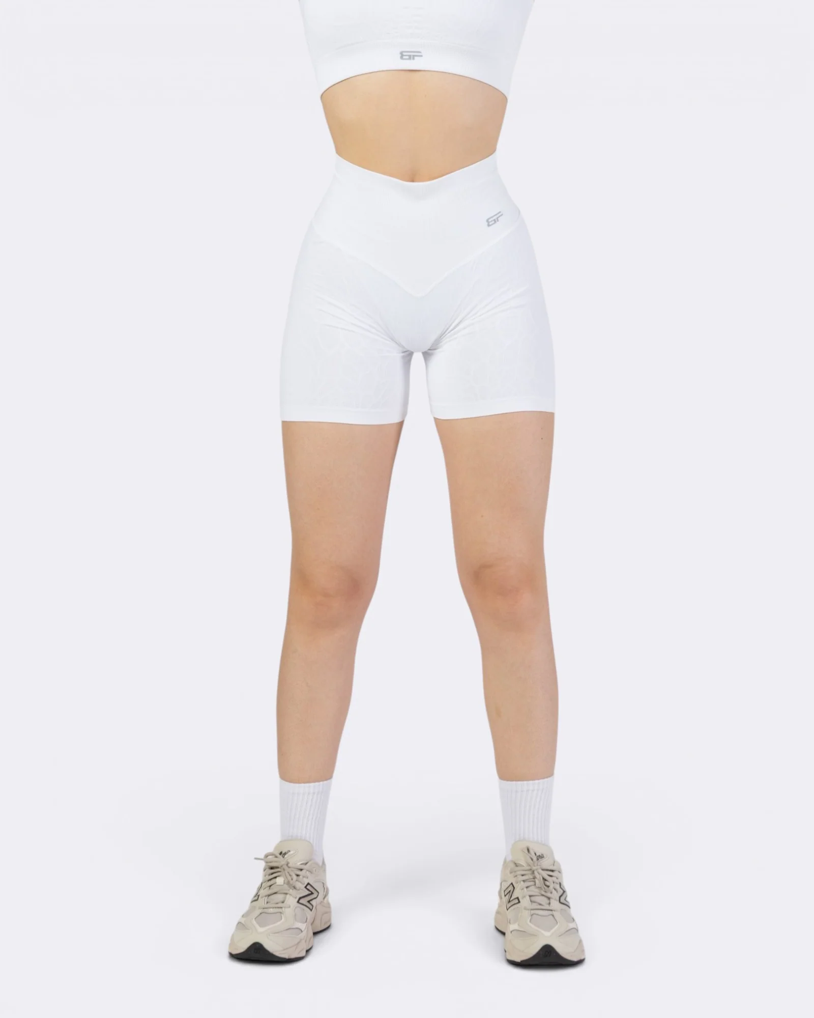 Nyx Texture Shorts Leggings - Bianco - Image 5