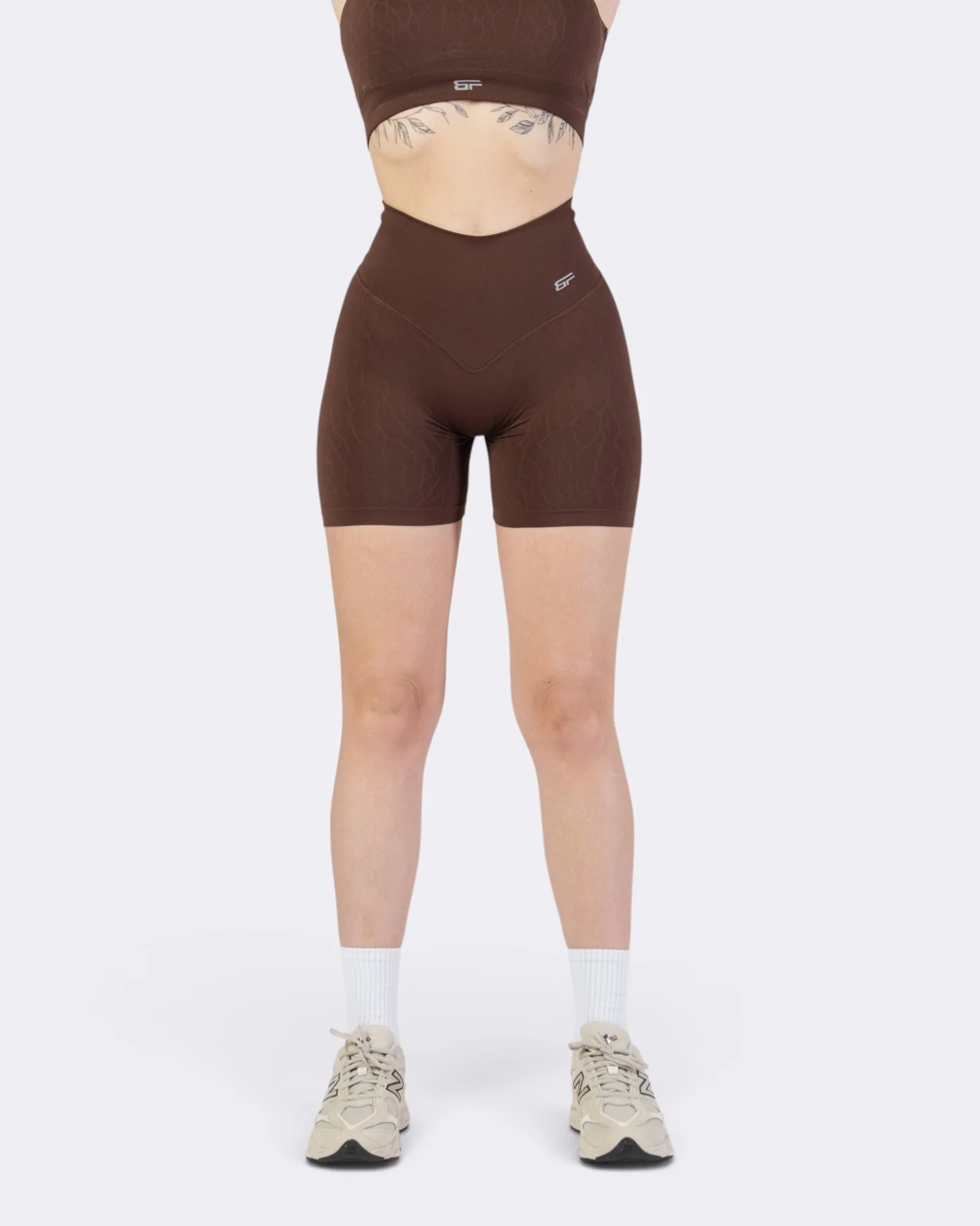 Nyx Texture Shorts Leggings - Marrone - Image 2