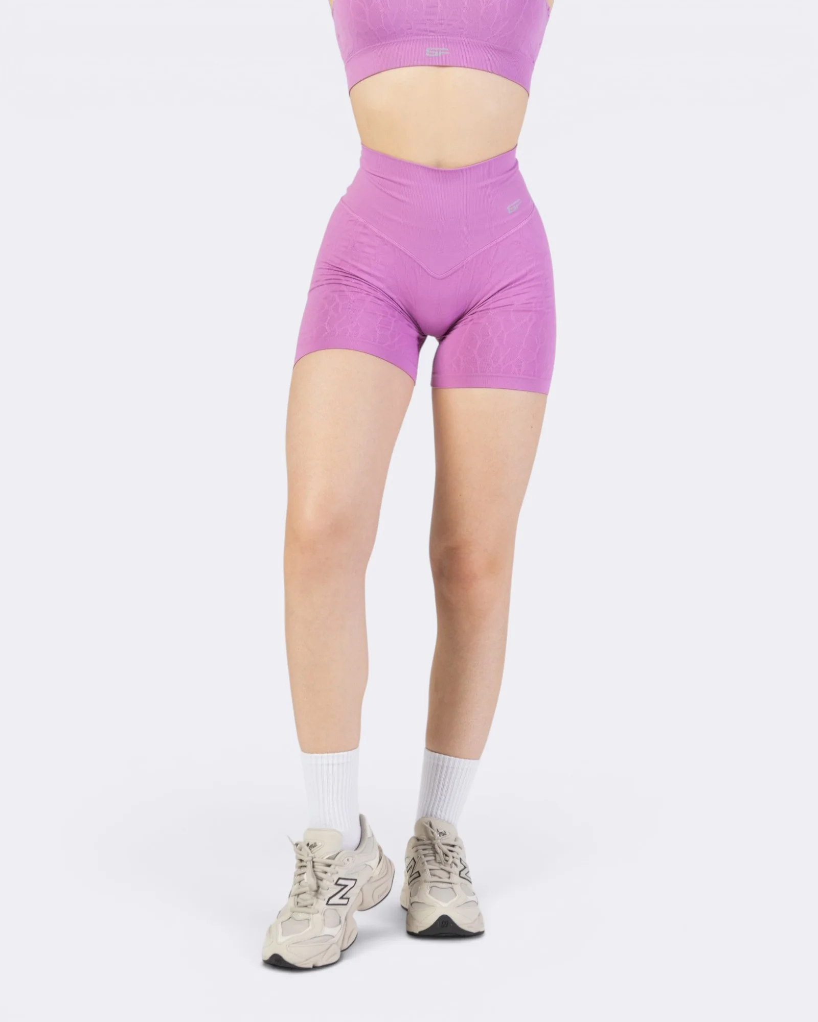 Nyx Texture Shorts Leggings - Rosa Lampone - Image 2