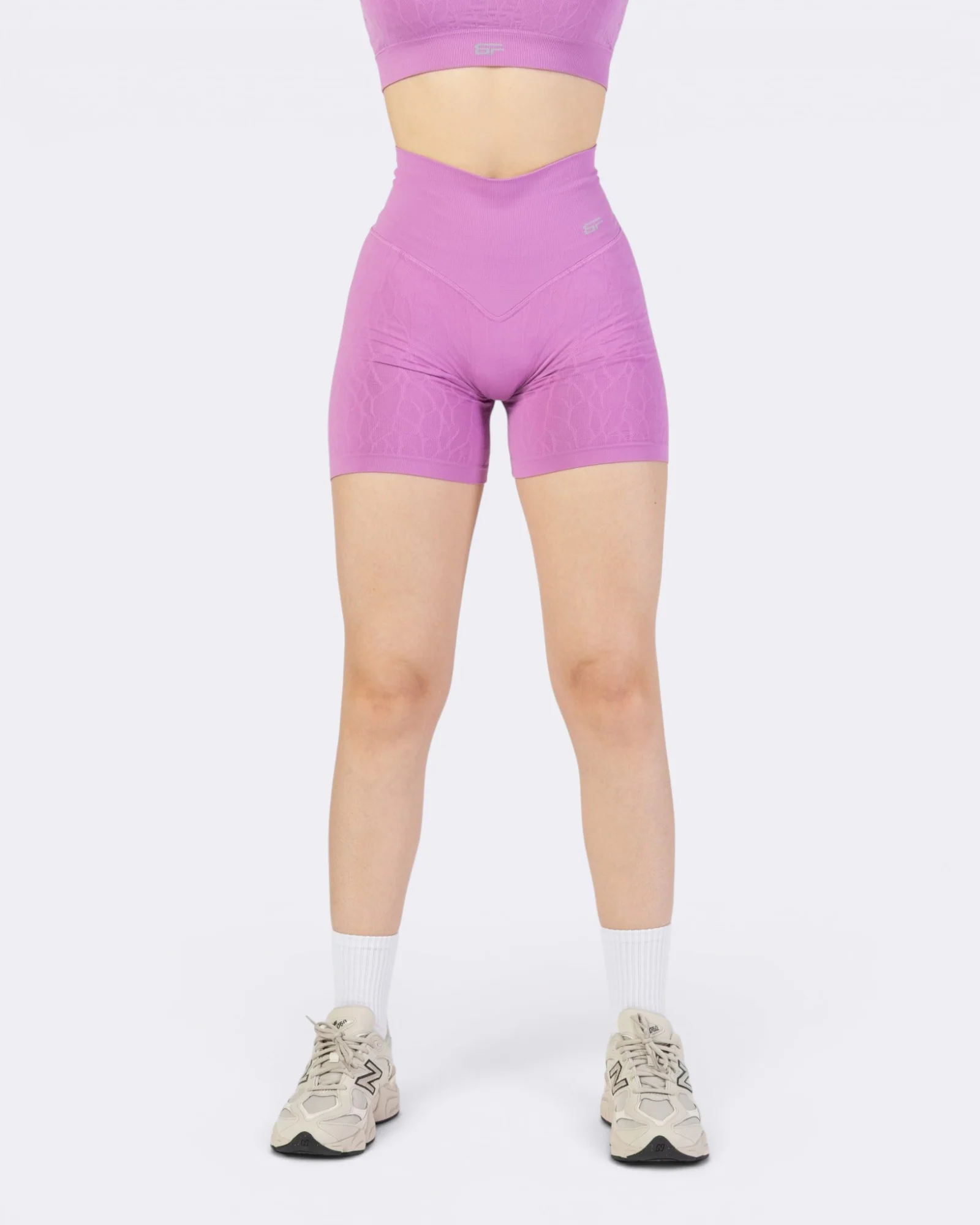Nyx Texture Shorts Leggings - Rosa Lampone - Image 5