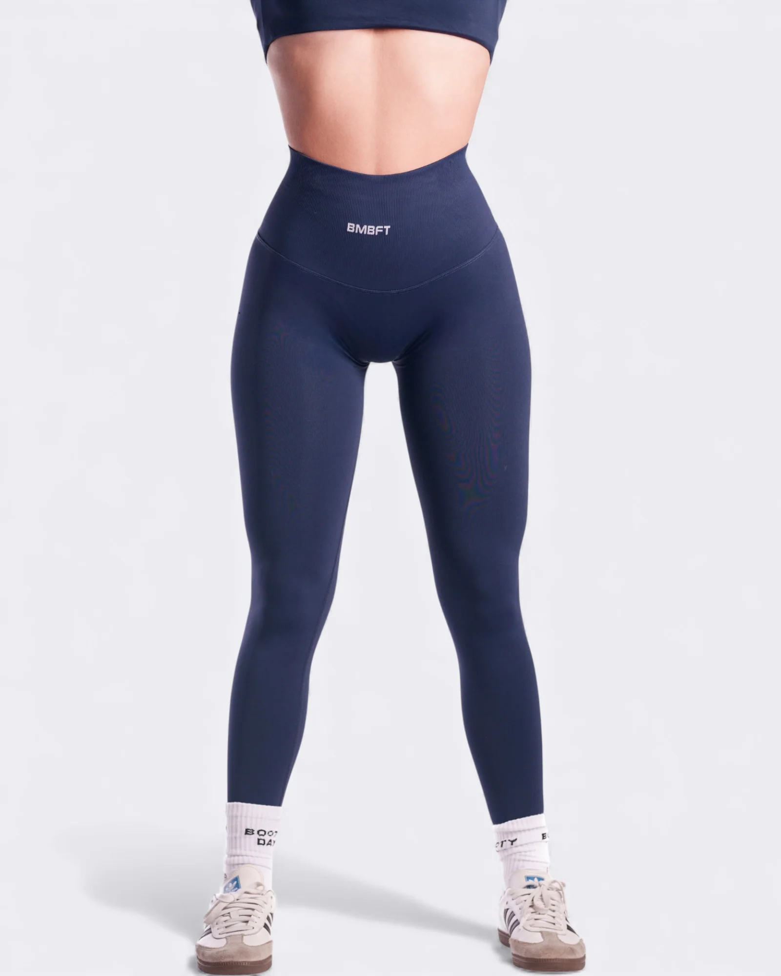 Oasis High Band Leggings Push Up - Blu Notte - Image 3