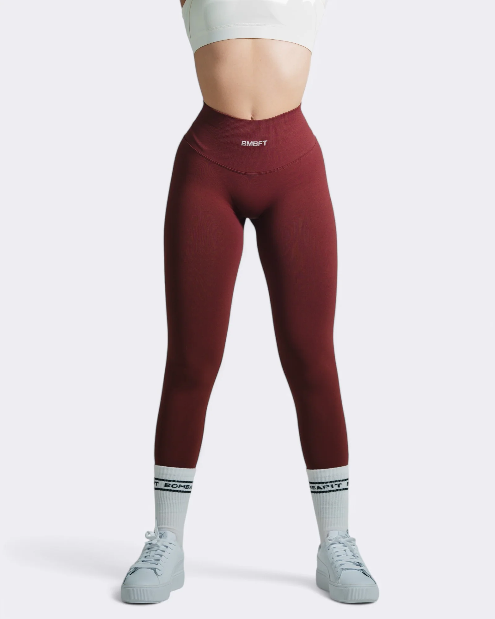 Oasis Leggings Push Up - Bordeaux - Image 3