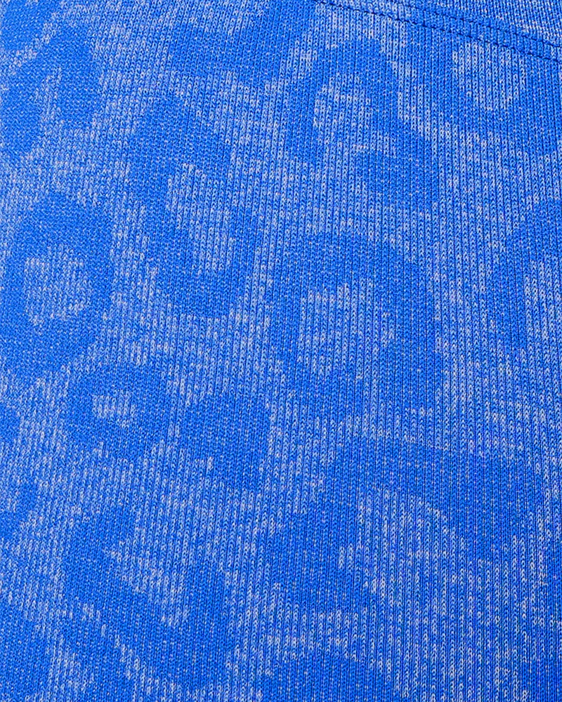 Oasis Leggings Push Up Leopard - Blu Elettrico - Image 5