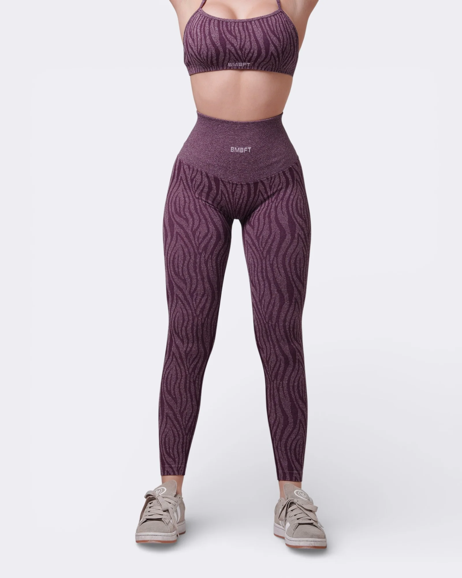 Oasis Leggings Push Zebra - Viola Plum - Image 2