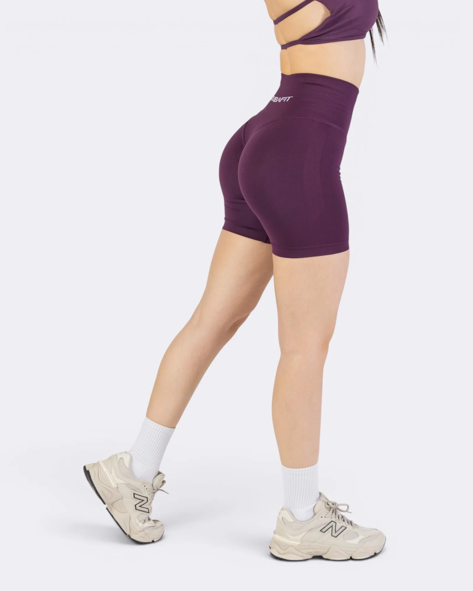 Pump It Shorts Leggings - Viola Plum - Image 3