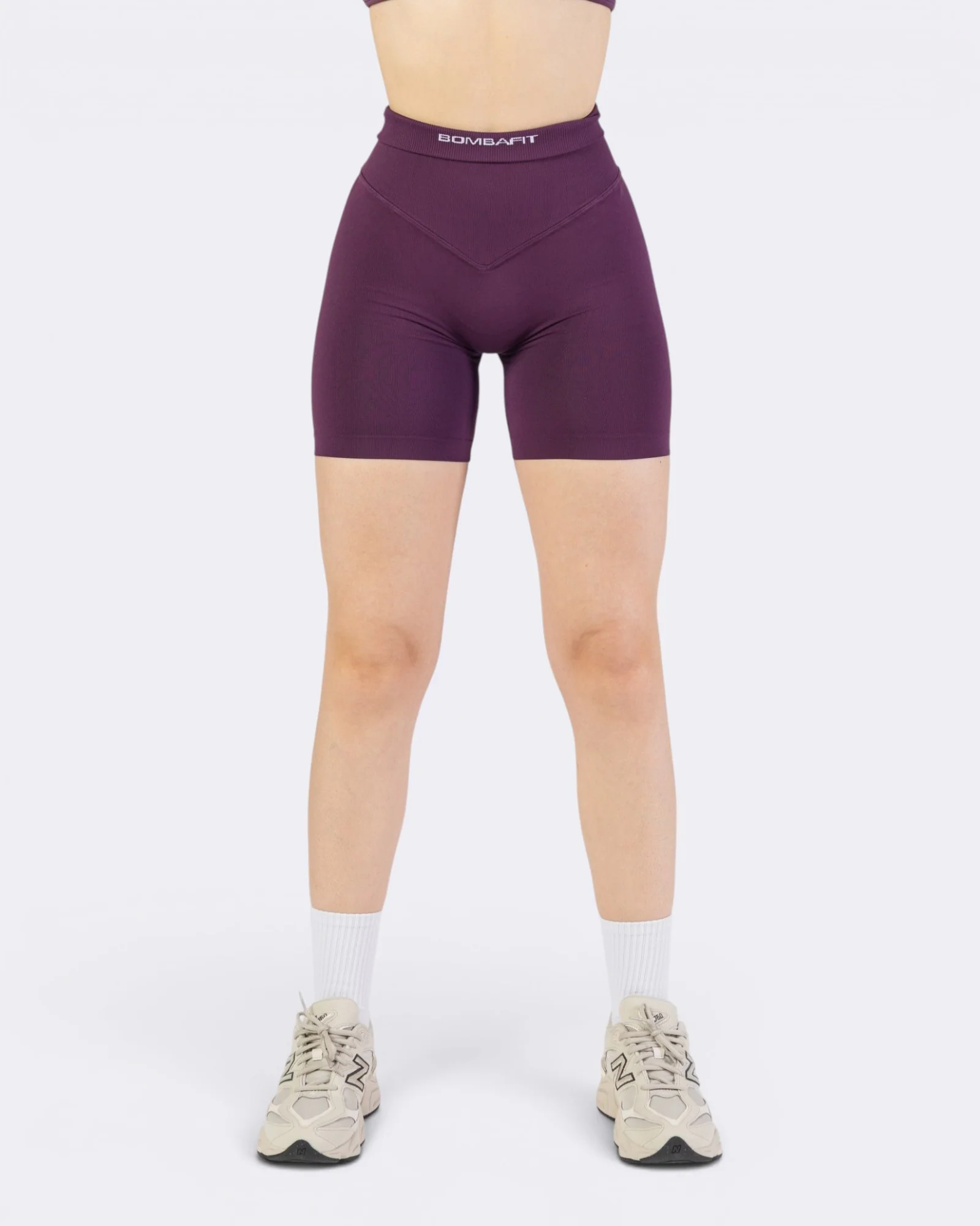 Pump It Shorts Leggings - Viola Plum - Image 4