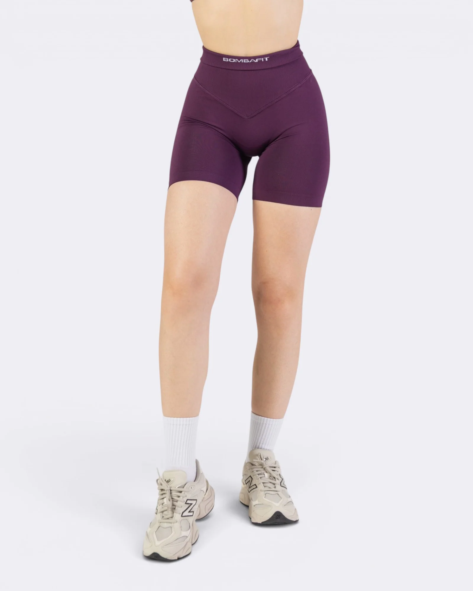 Pump It Shorts Leggings - Viola Plum - Image 5