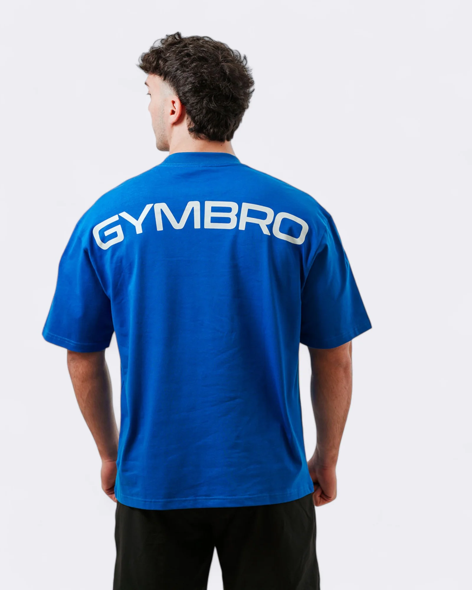 T-shirt Oversize Gymbro - Blu Elettrico