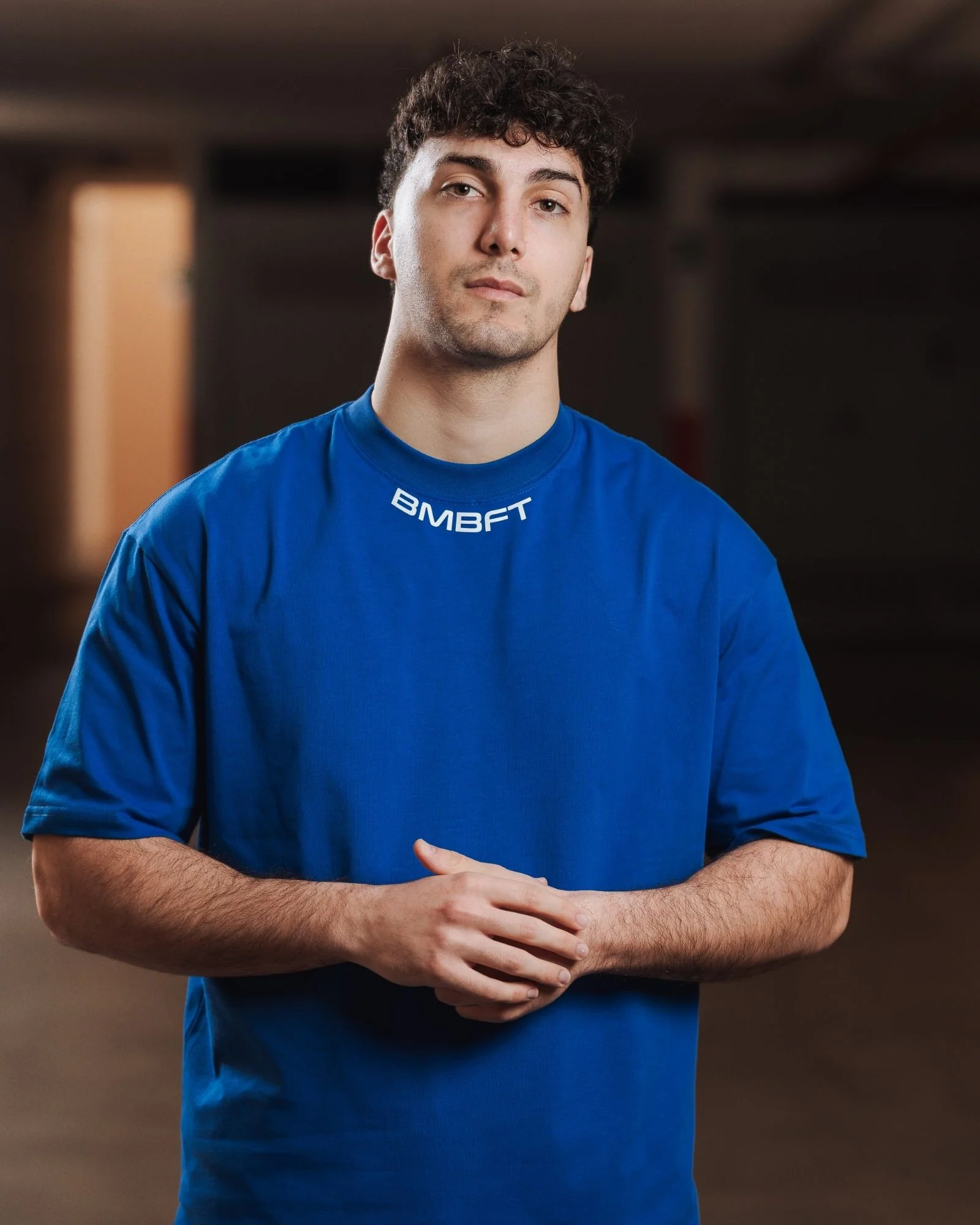 T-shirt Oversize Gymbro - Blu Elettrico - Image 3