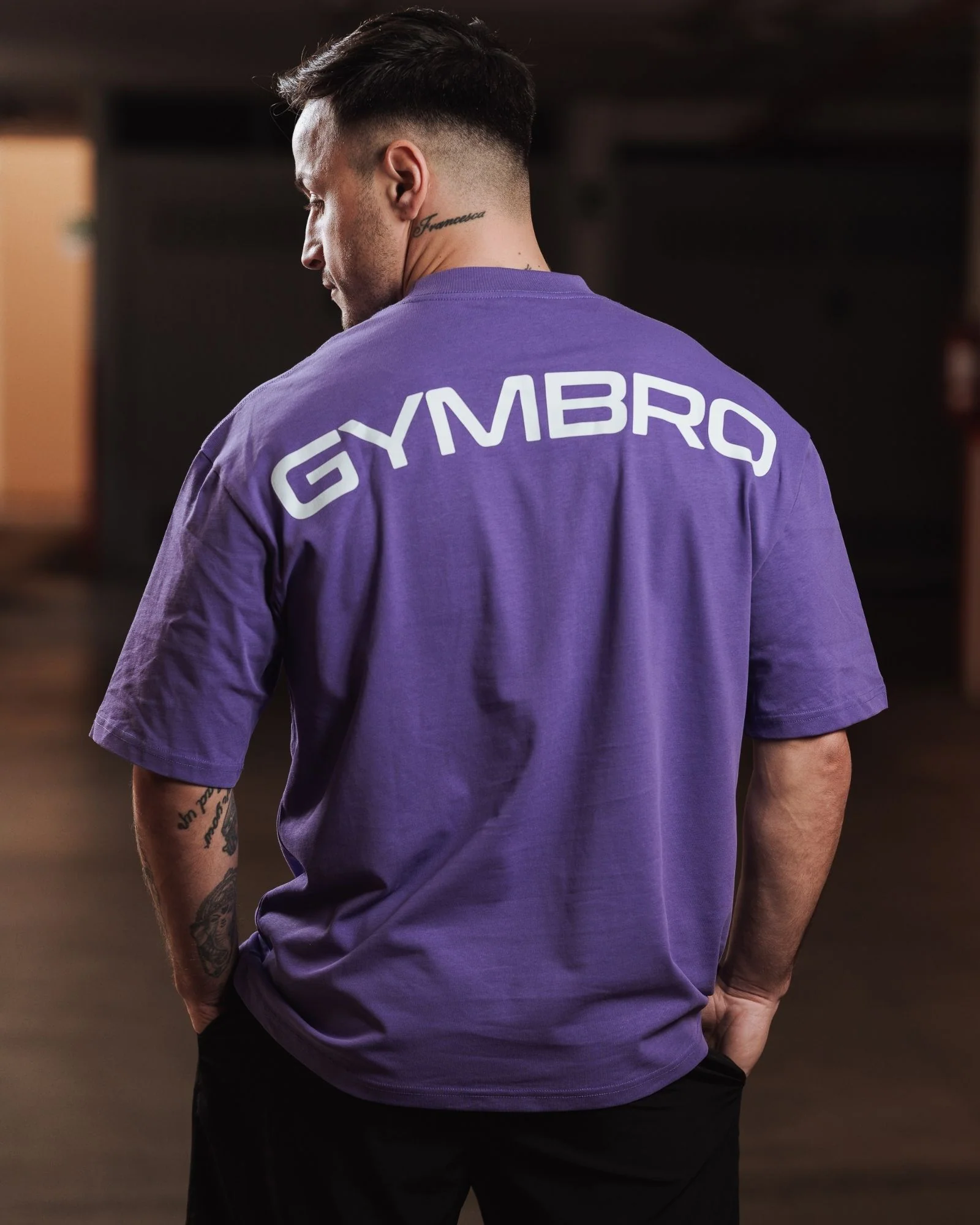 T-shirt Oversize Gymbro - Viola - Image 3
