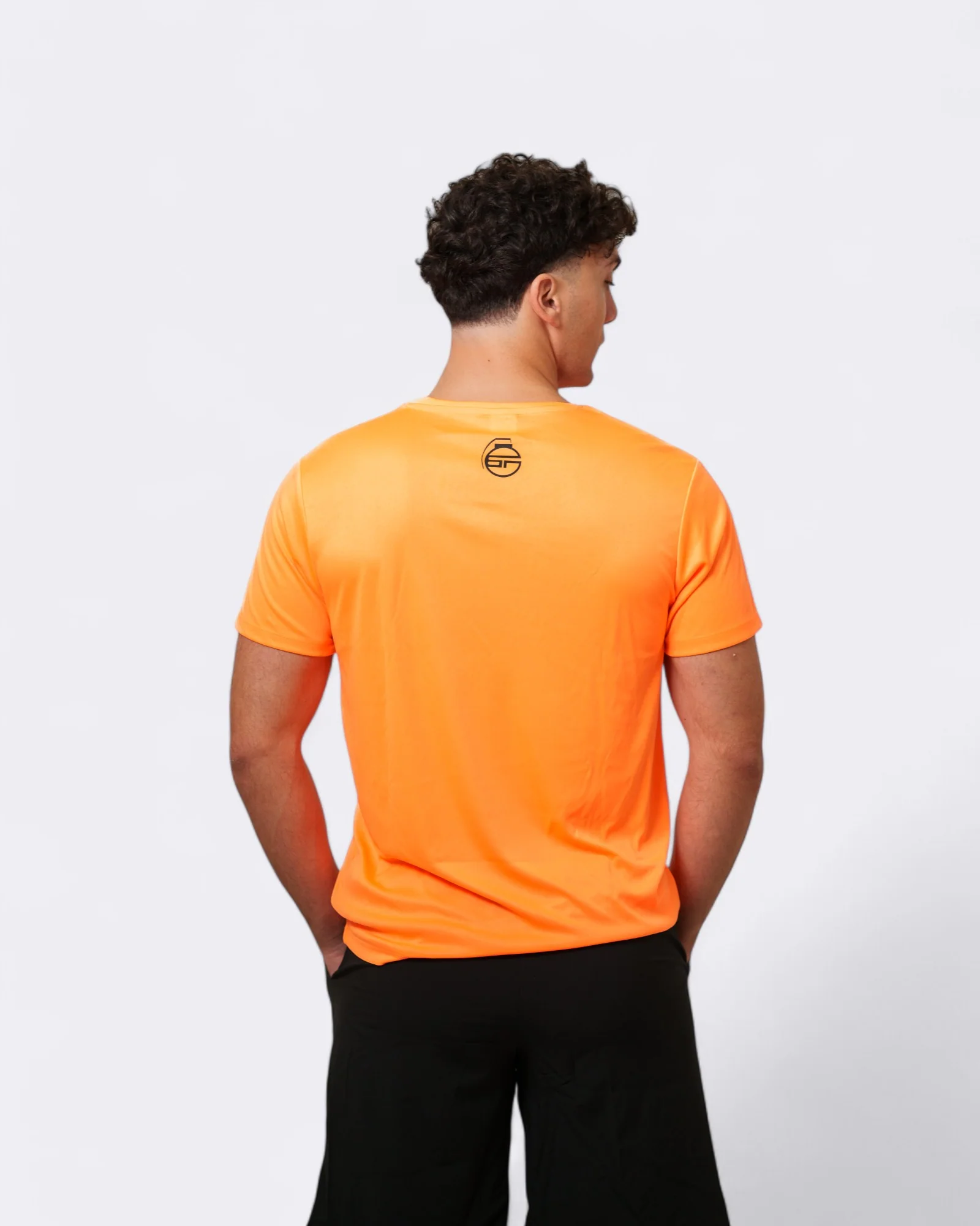 T-shirt Plain - Arancione Fluo - Image 2