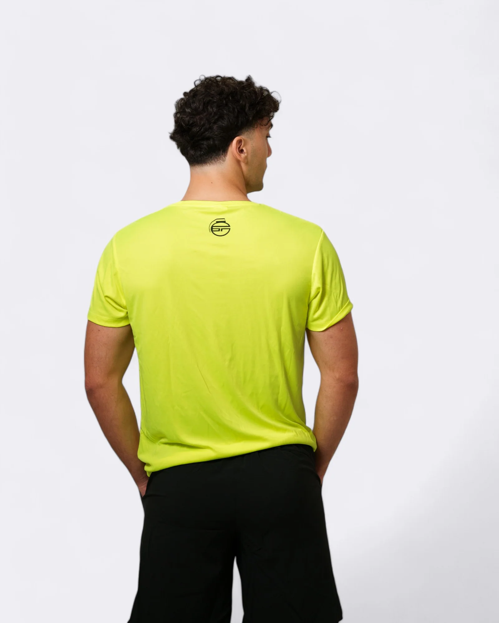 T-shirt Plain - Giallo Fluo - Image 2