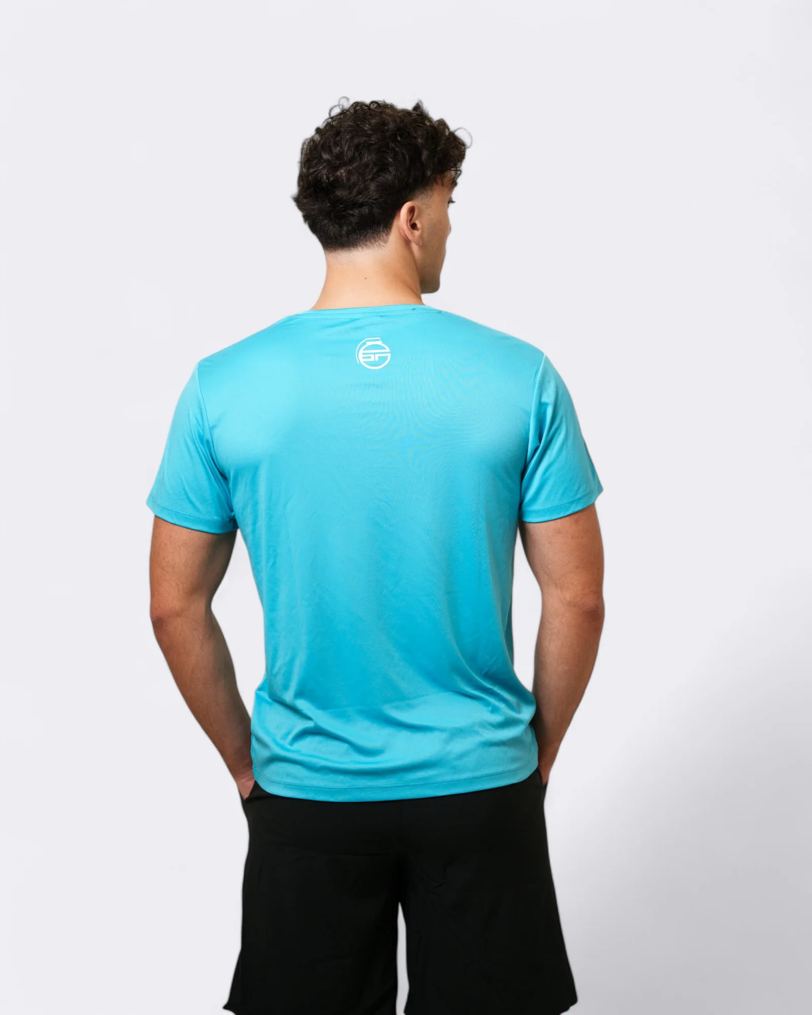 T-shirt Plain - Turchese - Image 2